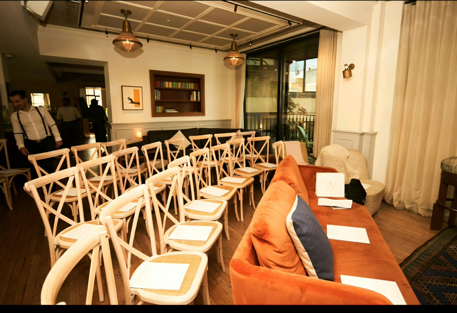 A room set for a Joy Set Collective and Black Women of AllBright gathering